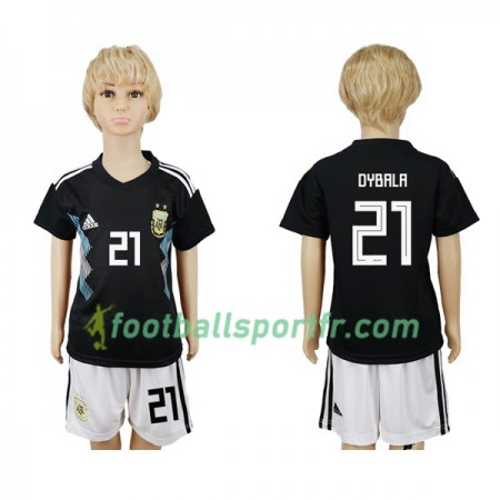 Tenue Argentine Dybala 21 Enfant Exterieur Coupe du monde 2018 Maillot de Foot